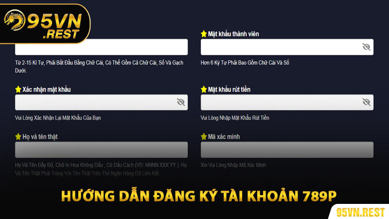 Hướng dẫn đăng ký tài khoản 789p chi tiết cho tân binh